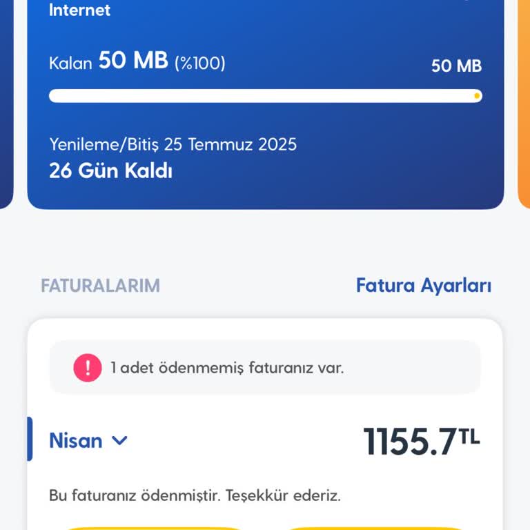 Turkcell Mobil İnternet Faturası Ve Cayma Bedelinin Yüksekliği