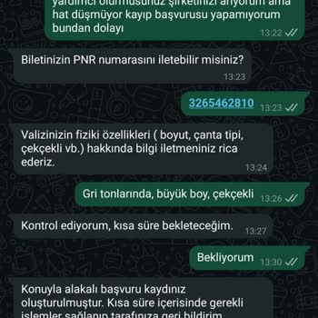 Otobüs Yolculuğunda Kaybolan Bavuluma Çözüm Bulunmuyor