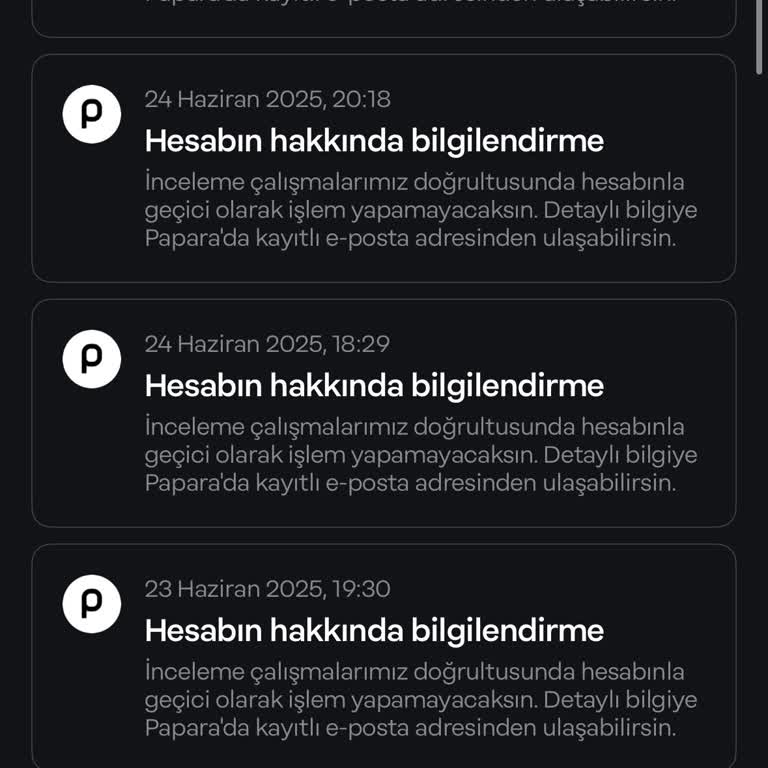 Papara Hesabım 1 Aydır Kapalı, Paramı Kullanamıyorum Ve Destek Alamıyorum