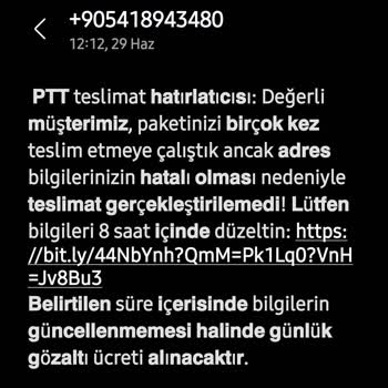 Şüpheli Link İle Kartımdan İzinsiz Ücret Çekilmek İstendi