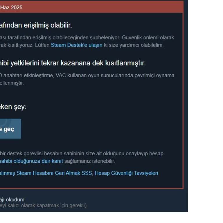 Steam Hesabımda Bakiye Yükleme Sorunu Ve Desteksiz Kaldım