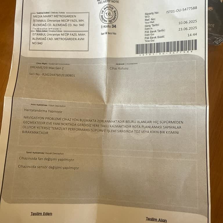 İlk Haftada Arızalanan Robot Süpürge İçin Değişim Ve İade Sorunu