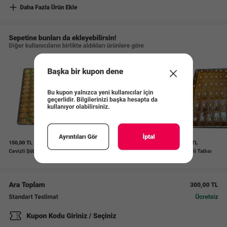 Yemeksepeti Kuponlarım Kullanılamıyor, Müşteri Hizmetleri Yanıt Vermiyor