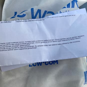 LCW'den Aldığım Pantolondaki Leke Ve Yetersiz Müşteri Hizmeti