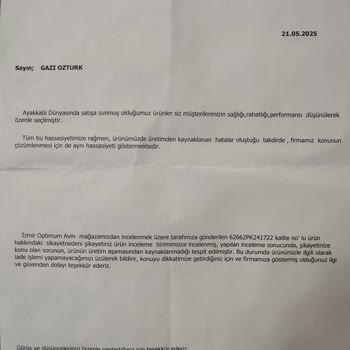 Cırtlı Ayakkabı Garanti Dışı Bırakıldı Müşteri Mağdur Edildi