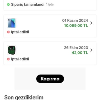 Haksız Sipariş Engeli Nedeniyle Mağduriyet Yaşıyorum