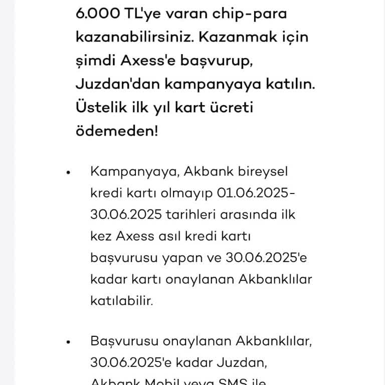 Kampanya Şartları Yerine Getirilmesine Rağmen Chip Para Verilmedi