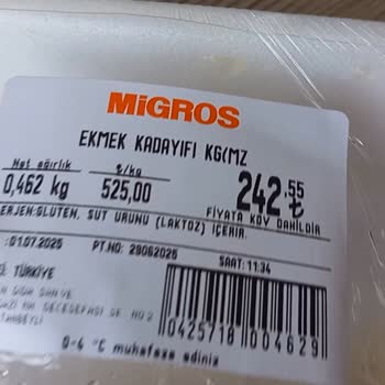 Migros Ekmek Kadayıfı Şikayeti