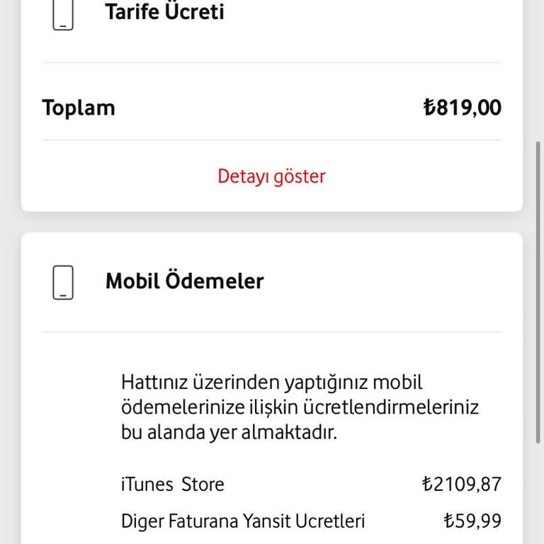 Faturama İtunes Üzerinden Haksız Ücret Yansıtıldı