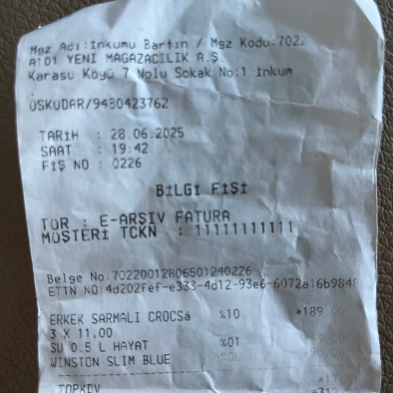 A101 Yanlış Ürün Fişlendi, Fiyat Farkı İade Edilmiyor!