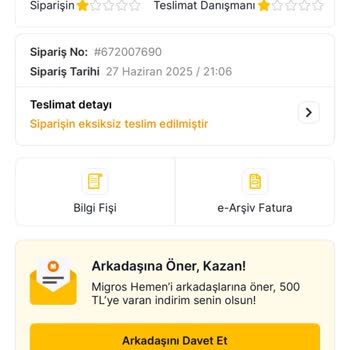 Teslim Edilmeden Teslim Edildi Gösterilen Siparişe Ulaşamama Sorunu
