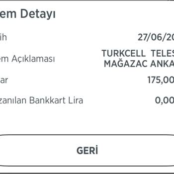 Turkcell Hat Taşıma Sonrası Paket Ücreti Alınıp Hizmet Sağlanmaması