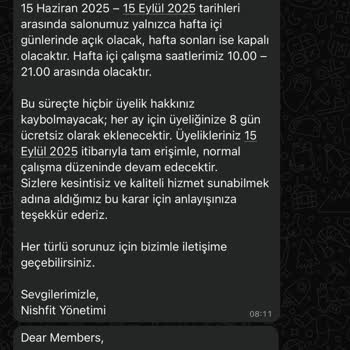 Üyelik Haklarımızı Kısıtlayan Salon Yönetimi: Cumartesi Spor Hakkımızı Geri İstiyoruz