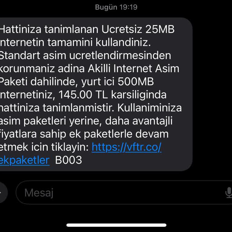 Kullanılmayan İnternet İçin Haksız Aşım Paketi Ve Ücret Talebi