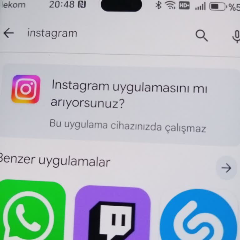 Honor Magic 7 Lite Telefonumda Instagram İndirilemiyor