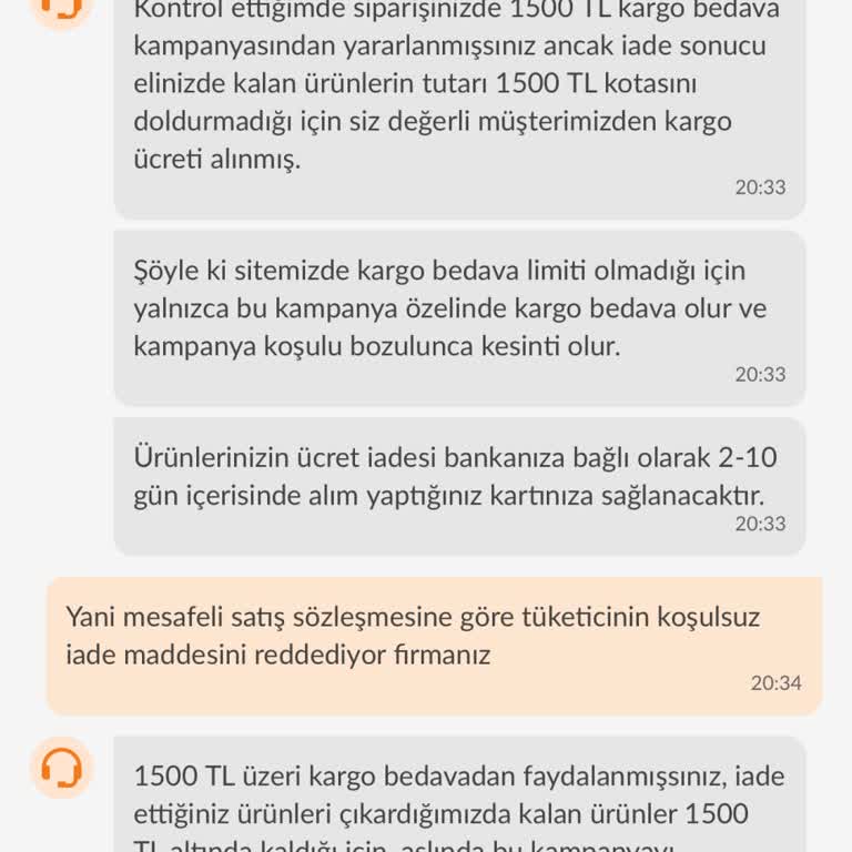 Haksız Kargo Kesintileri Ve Yanlış İade İşlemleri