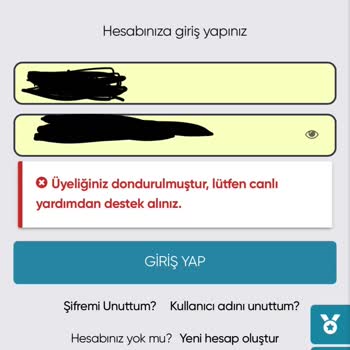 Hesabım Aniden Donduruldu, Destek Ekibi Yanıt Vermiyor