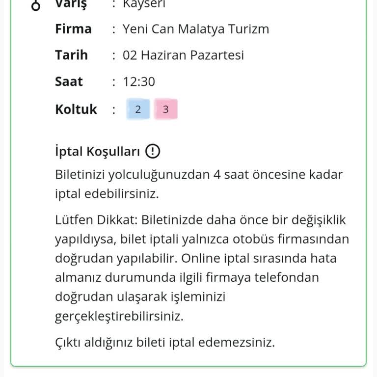 Sefer İptal Edildi Param İade Edilmedi