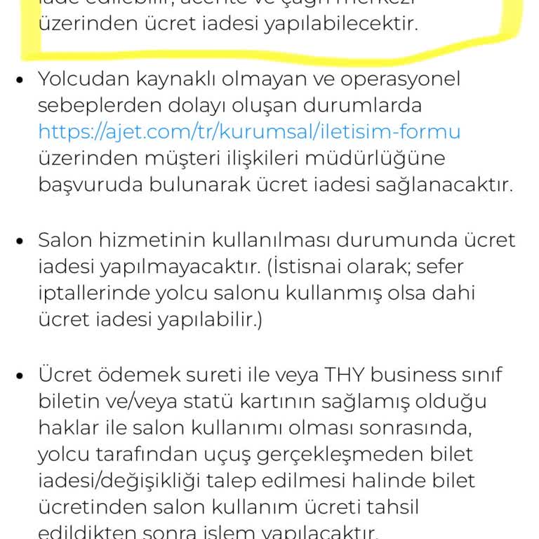 Kullanılamayan CIP Hizmeti İçin Ücret İadesi Sorunu Ve İlgisiz Müşteri Hizmetleri