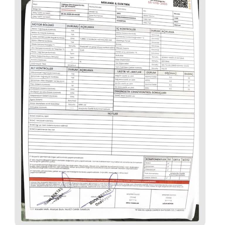 Ekspertiz Raporunda Fren Sistemi Hatası: Güvenlik Riski Ve Bilgilendirme Sorunu