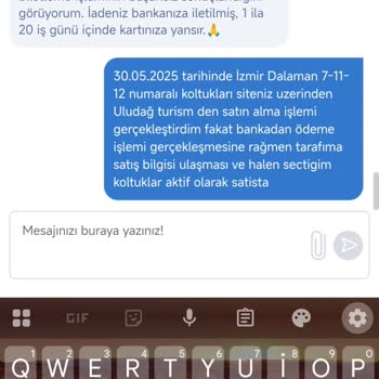 Bilet Alımında Yaşanan Sorun Ve Geciken Para İadesi Nedeniyle Mağduriyet