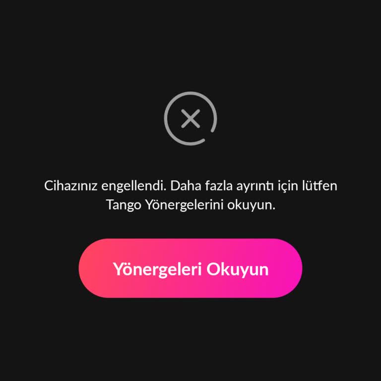 Tango Uygulamasında Aniden Karşılaşılan Engel Sorunu