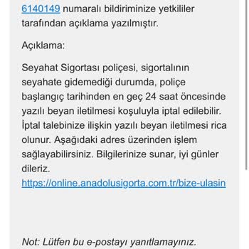 Seyahat Sigortası İptali İçin Saatlerce Uğraşmak Zorunda Kaldım