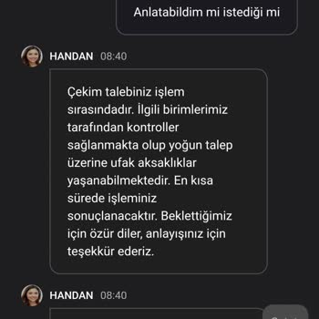 Çekim İşlemlerindeki Sürekli Gecikme Ve Destek Sorunu