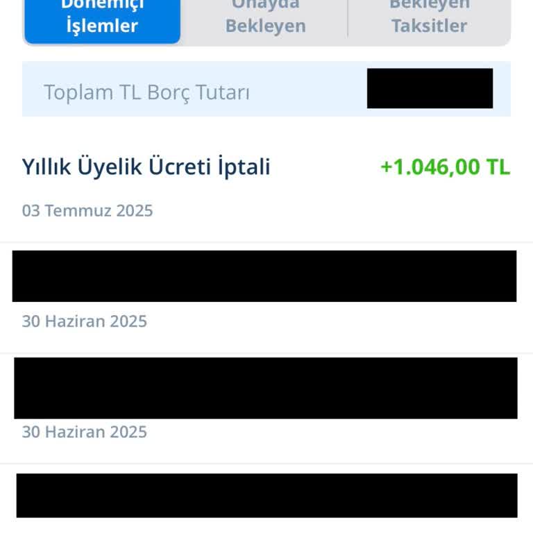 Yıllık Üyelik Ücreti İadesinde Tutarsızlık Ve Mağduriyet