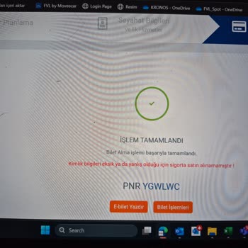 Ödeme Yapıldı, Biletler Sistemde Görünmüyor