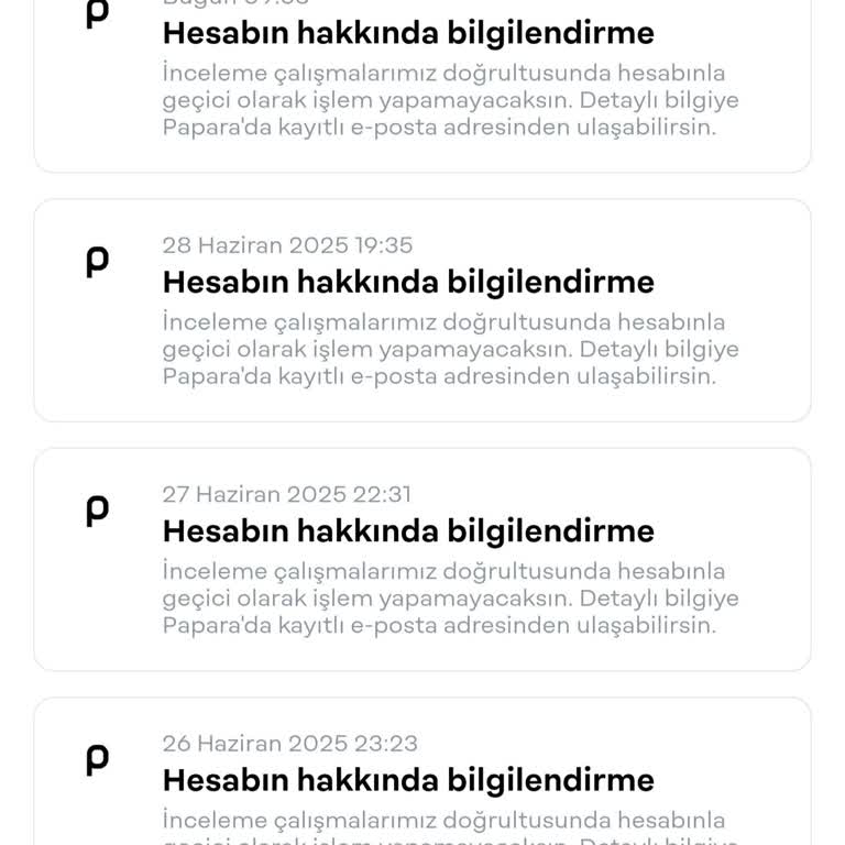 Papara Uzun Süren Hesap İncelemesi Nedeniyle Mağduriyet Ve Acil Çözüm Talebi