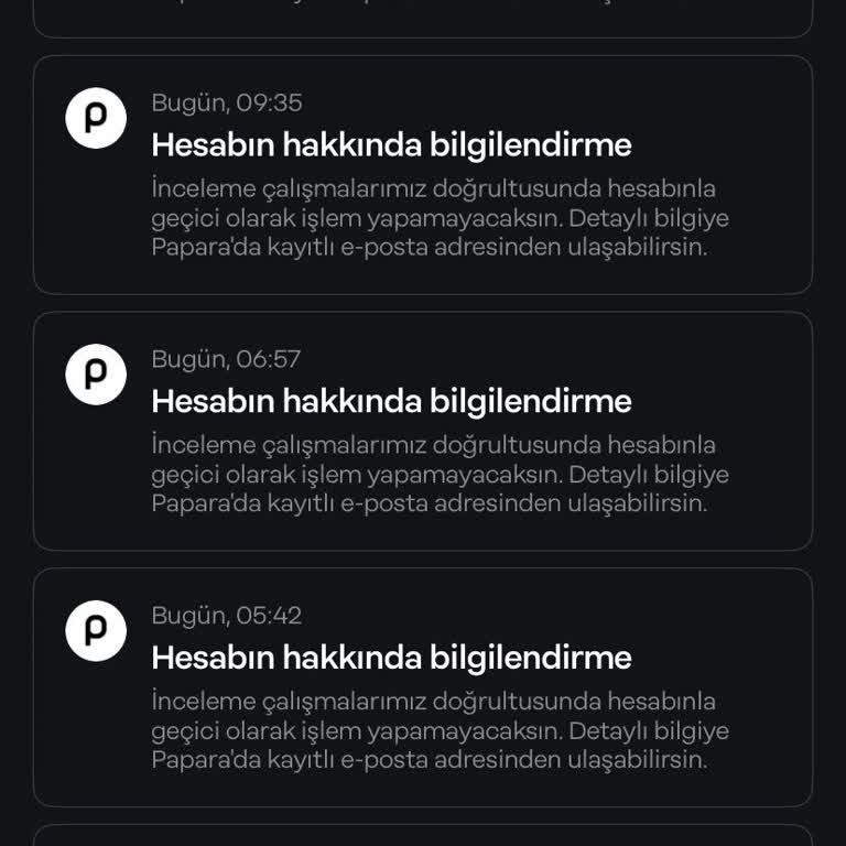 Papara Hesabım 1 Aydır İncelemede Mağdurum Ve Çözüm Bekliyorum