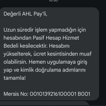 Kullanılmayan Hesaptan Pasif Hesap Ücreti Kesilmesi Haksızlığı