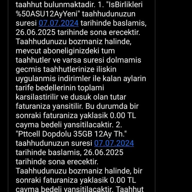 Haksız Yüksek Fatura Ve Cayma Bedeli Sorunu