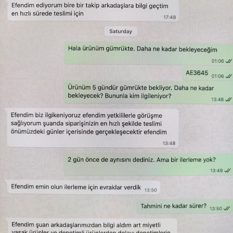 Yurt Dışından Bilgilendirmesiz Gönderilen Pantolon Siparişim 3 Haftadır Teslim Edilmedi