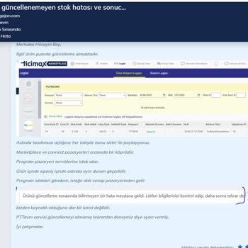 Ticimax Entegrasyon Sorunları Ve Yetersiz Destek Deneyimi