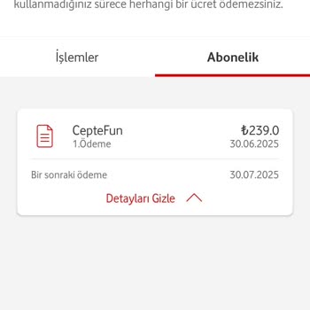 Ceptefun Haksız Ücret Yansıttı