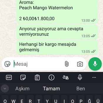 Ödeme Yapılan Elektronik Sigara Siparişi Teslim Edilmedi