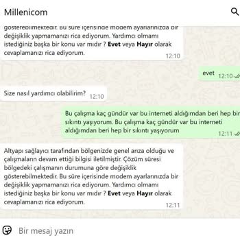 Sürekli İnternet Kesintileri Ve Çözümsüz Otomatik Mesajlarla Mağduriyet