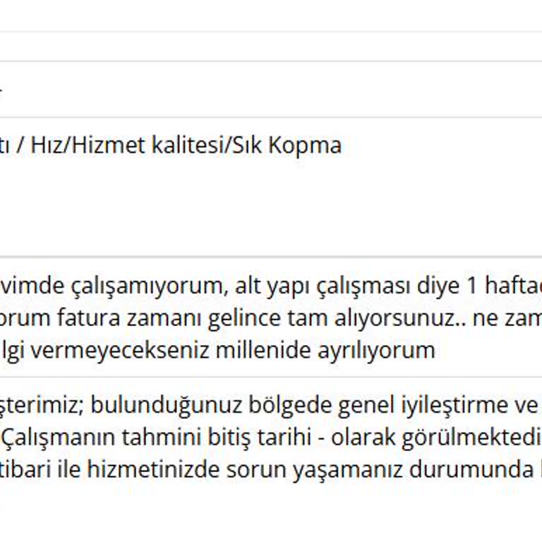 Bir Haftadır Süren İnternet Sorununa Çözüm Ve Bilgi Yok!