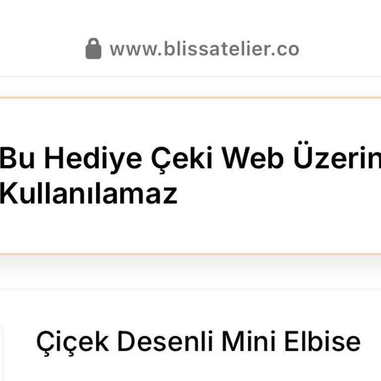 Hediye Çeki Kodumu Kullanamıyorum, Destek Alamıyorum