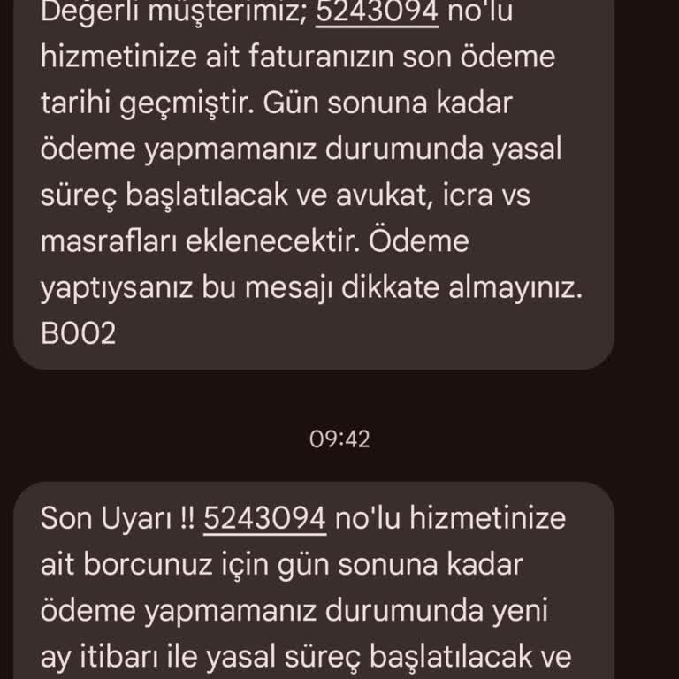 İptal Edilen Hattıma Haksız Borç Ve Sürekli Yasal Takip Tehdidi!