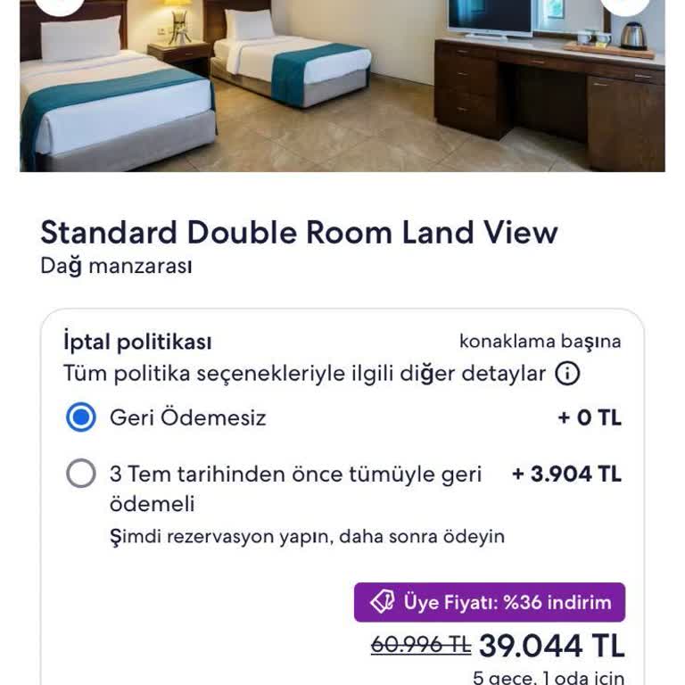 Hotels.com Üzerinden Yapılan Rezervasyonun Labranda Mares Marmaris Tarafından Kabul Edilmemesi