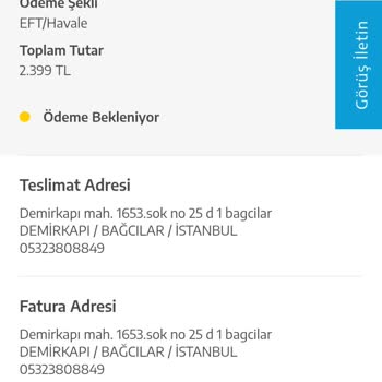 Ödeme Yapmama Rağmen Siparişim İşleme Alınmıyor, Müşteri Hizmetleri Dönüş Yapmıyor