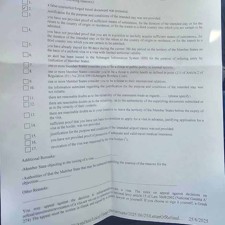 Yunanistan Vizesinde Açıklamasız Red Ve Muhatap Eksikliği