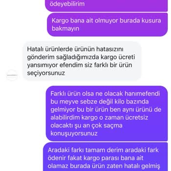 Kusurlu Ürüne İade Yapılmadı, Haksız Kargo Ücreti Talebi