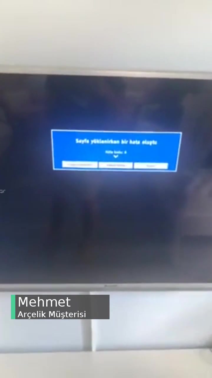Arçelik TV Yazılım Hatası videonun kapak resmi