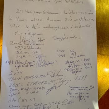 Vaat Edilen Yunan Adaları Rotasının Haber Verilmeden Değiştirilmesiyle Yaşanan Mağduriyet