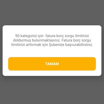 Fatura Sorgulama Ve Ödeme Kotası Sorunu