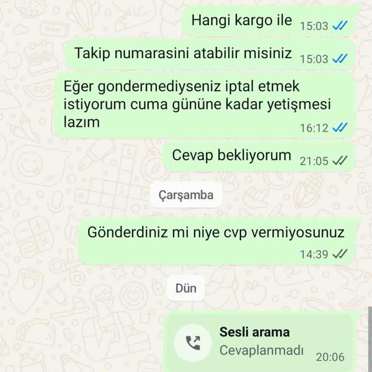 Siparişim Teslim Edilmedi, İletişim Sağlanamıyor Ve İade Yapılmıyor